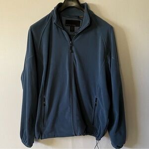 North End, mens blue fleece jacket, Ezem System, size Lg
